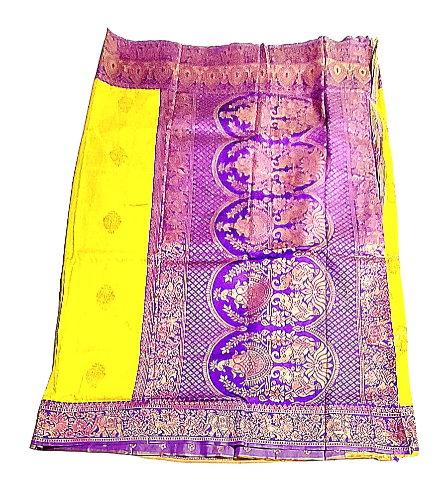 Fashweave Katan Silk Saree with Blouse Piece for Women