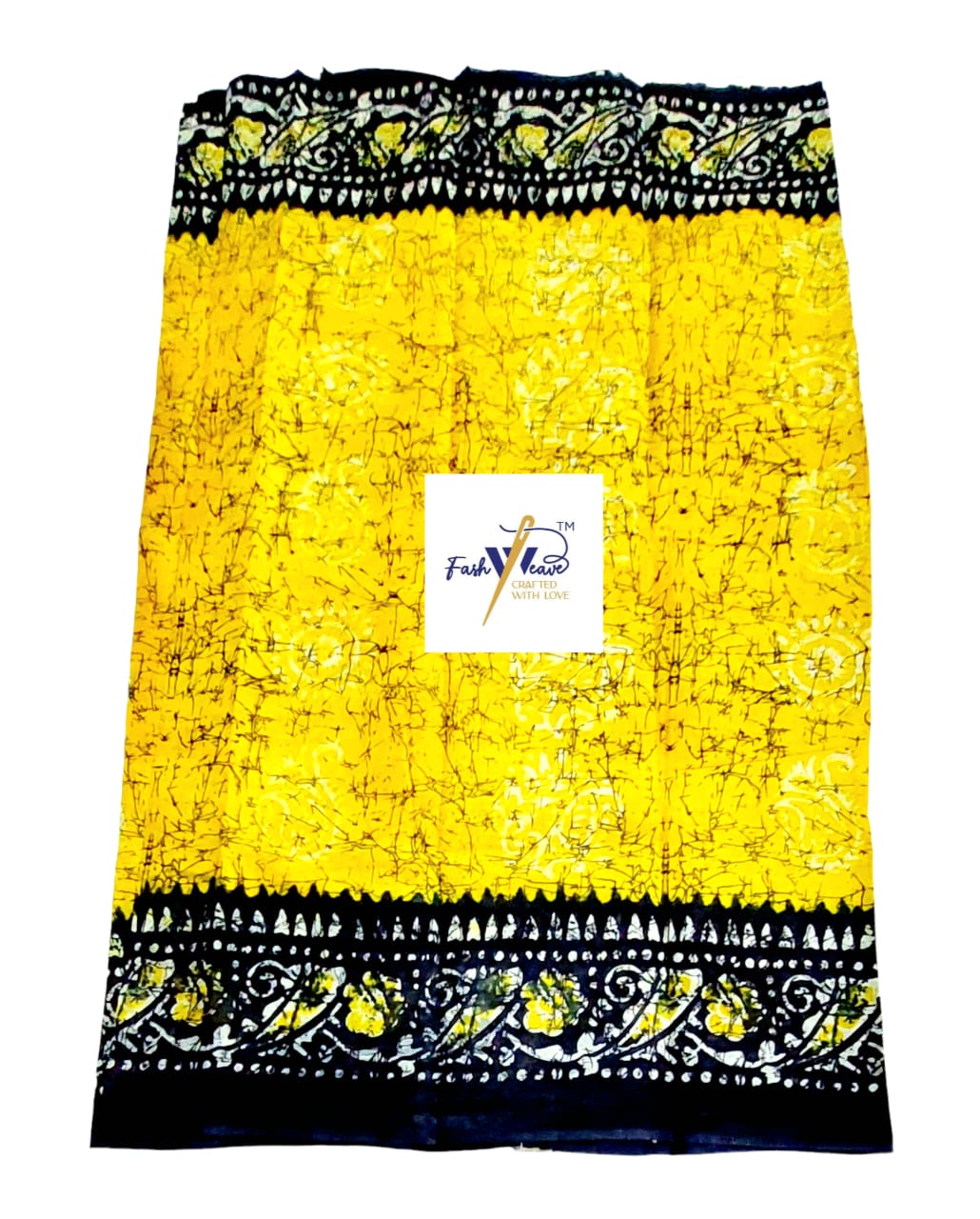 Pure Handloom Cotton Block Printed Saree