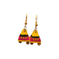 Purely Handmade Terracotta Metallic Conical Jhumka Designer Earrings