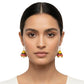 Purely Handmade Terracotta Metallic Conical Jhumka Designer Earrings