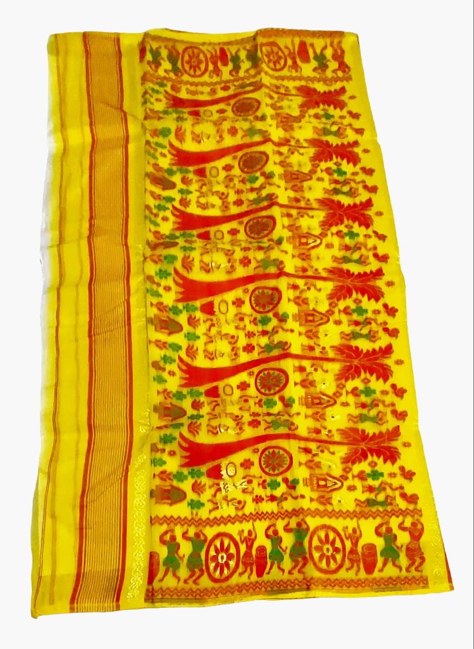 Exquisite Premium Handloom Cotton Jamdani Saree