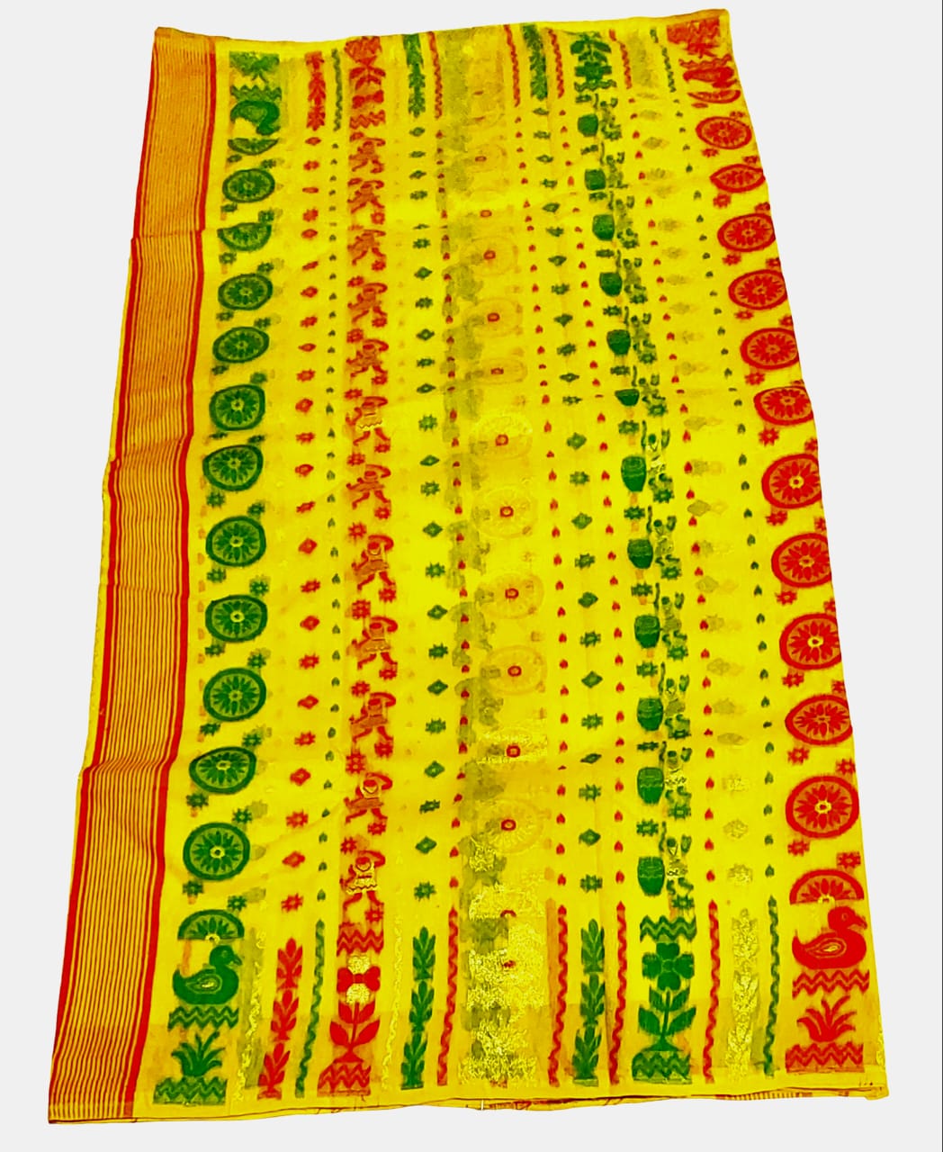 Exquisite Premium Handloom Cotton Jamdani Saree