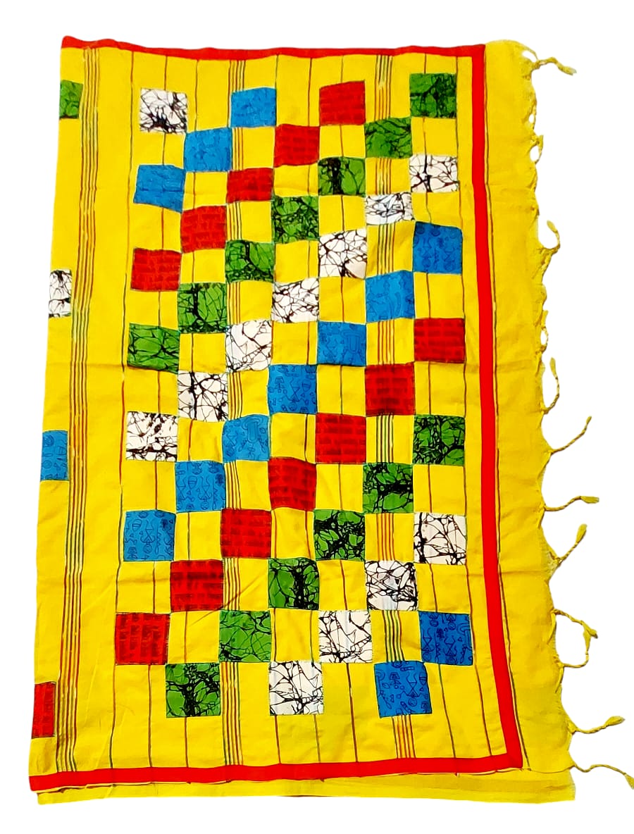 Pure Khadi Patch Work Saree
