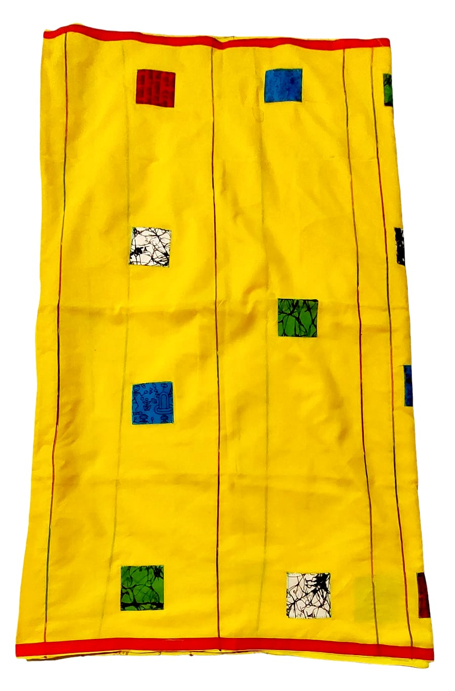 Pure Khadi Patch Work Saree