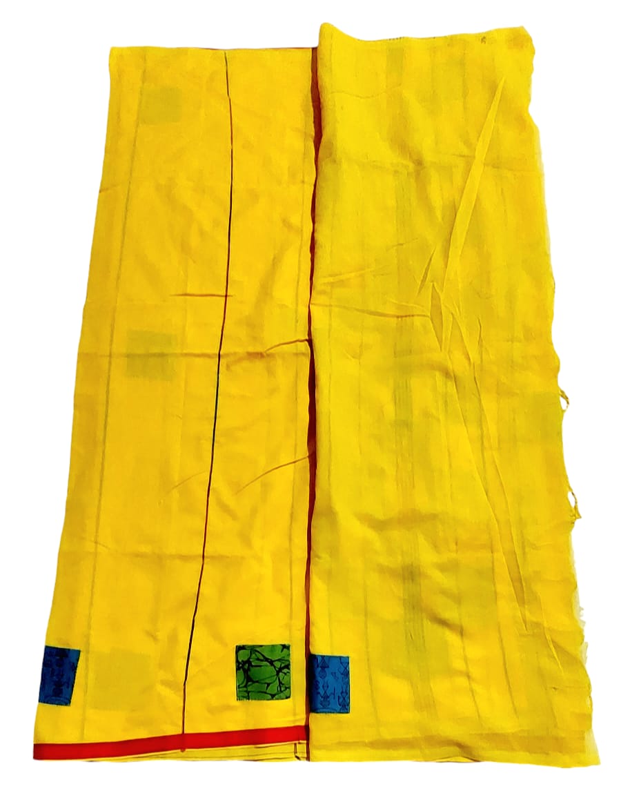 Pure Khadi Patch Work Saree