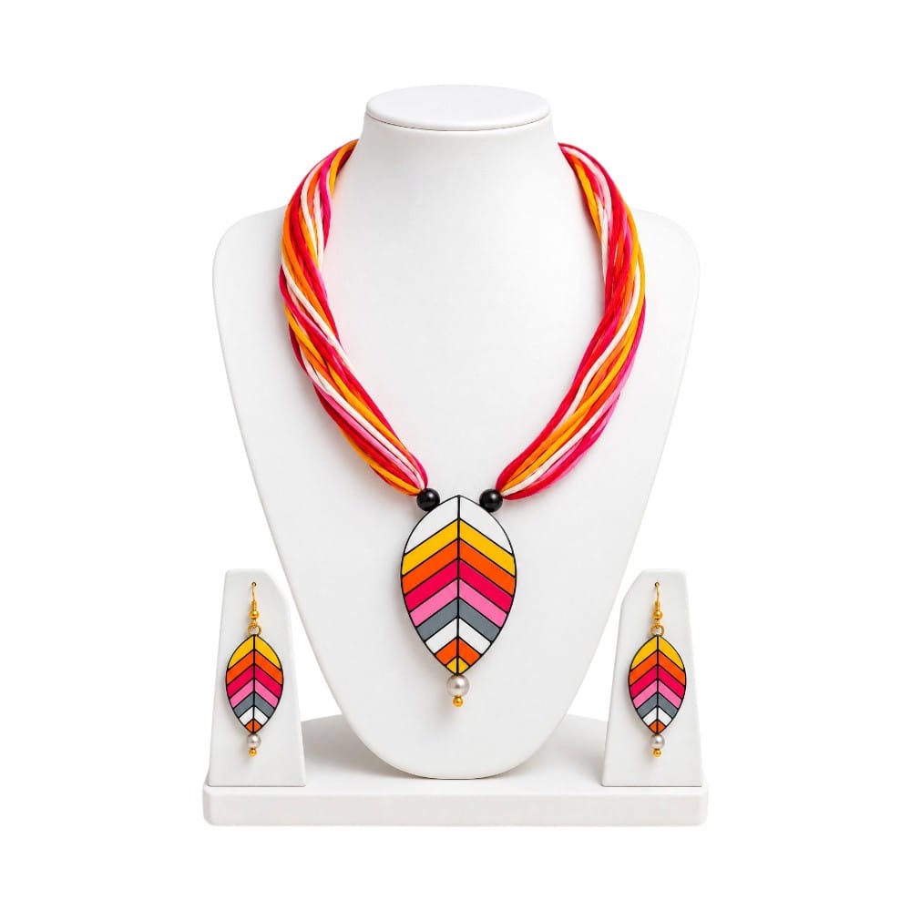 Purely Handmade Terracotta Thread Jewellery Sets