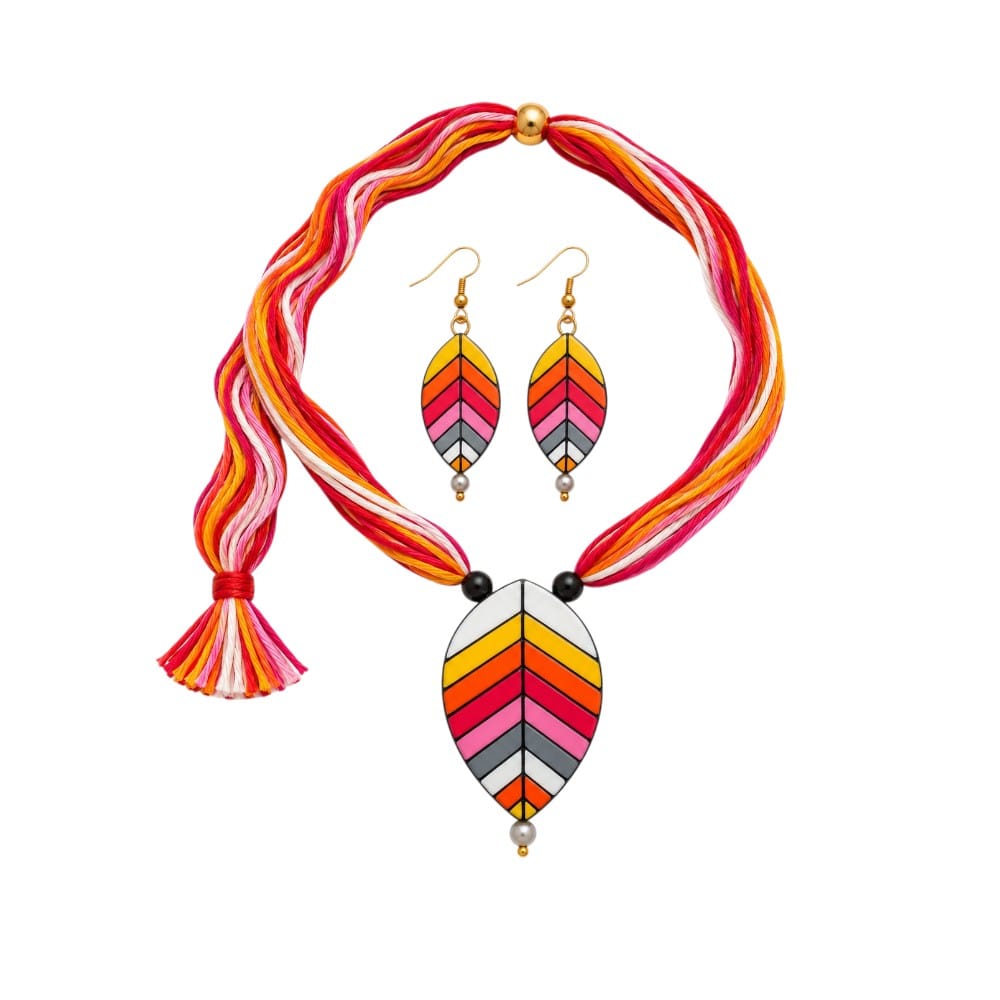 Purely Handmade Terracotta Thread Jewellery Sets