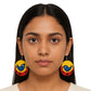 Purely Handmade & Handpainted Neem Wood Earrings