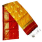Maheshwari Cotton Silk Saree with Contrast Blouse & Contrast Pallu