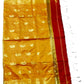 Maheshwari Cotton Silk Saree with Contrast Blouse & Contrast Pallu