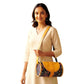 Handcrafted Leather Dholak Style Round Sling Bag