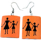 Purely Handmade & Handpainted Bamboo Earrings