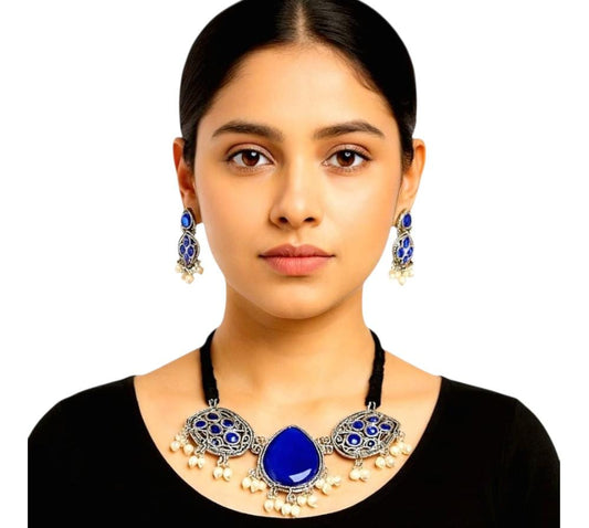 Handcrafted Silver Coated Brass Jewellery Sets