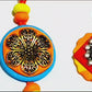 Purely Handmade & Handpainted Clay Rakhi – Unique Artistic Bracelet Rakhi with Traditional Designs